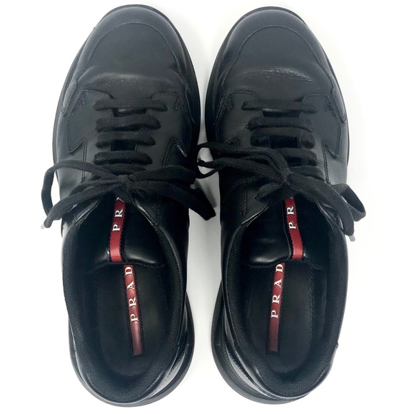 Prada Vitelli Plume Low Top Sneakers - Picture 8 of 10